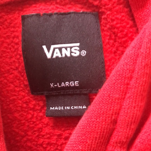 Red Vans Hoodie - Picture 3 of 4
